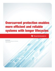 Overcurrent protection enables more efficient