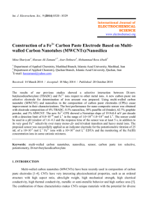 (MWCNTs)/Nanosilica - International Journal of Electrochemical