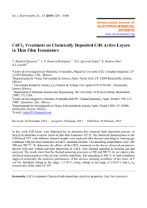 CdCl2 Treatment on Chemically Deposited CdS Active Layers in