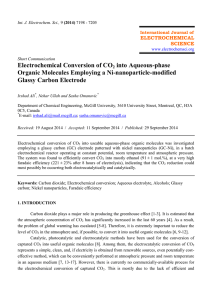Electrochemical Conversion of CO2 into Aqueous