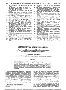 Electrogenerated Chemiluminescence - Allen J. Bard