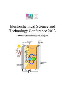 Electrochemical Science and Technology Conference 2013