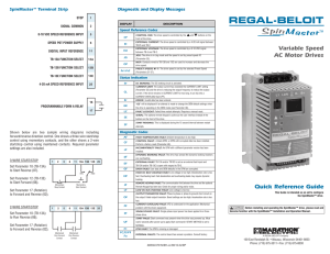 SB556 - SpinMaster ® Quick Reference Guide