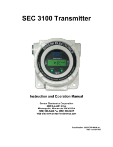 SEC 3100 Transmitter