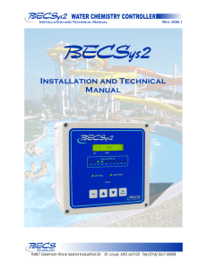 BECSys 5 Water Chemistry Controller