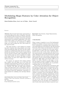 Modulating Shape Features by Color Attention for Object Recognition