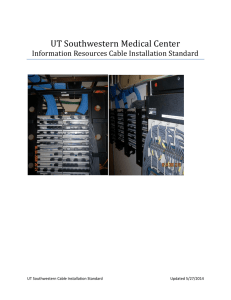 Cable Installation Standard