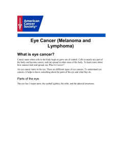 Eye Cancer (Melanoma and Lymphoma)