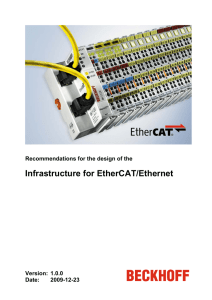 Infrastructure for EtherCAT/Ethernet