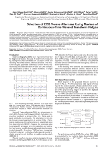 Detection of ECG T-wave Alternans Using Maxima of Continuous