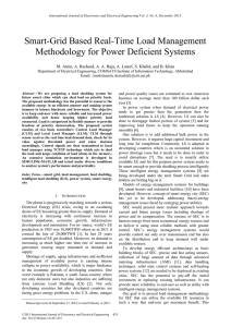 Smart-Grid Based Real-Time Load Management Methodology for