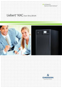 Liebert® NXCfrom 10 to 20 kVA