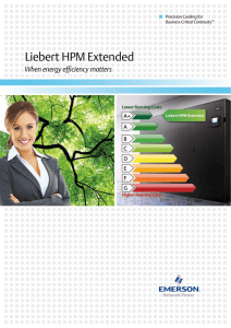 Liebert HPM Extended Technical broshure