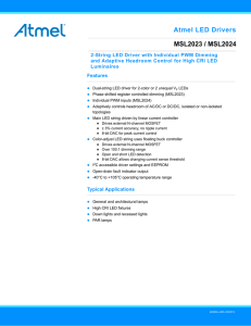 Atmel MSL2023, MSL2024 datasheet