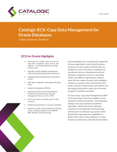 Copy Data Management for Oracle Databases