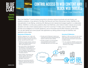Blue Coat WebFilter