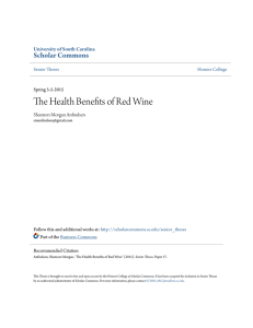 The Health Benefits of Red Wine - Scholar Commons