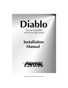 1 Diablo2/AMX 68/AT-58 Installation Manual 3/31/99