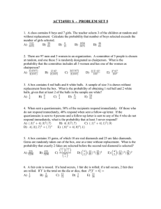 Problem Set 5 with Solutions