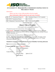 Transmission Line Design Summary