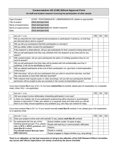 Ethics Approval Form 2015-16