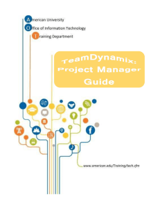 Team Dynamix Project Managers Training
