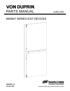 parts manual - BG Distribution