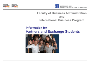 The complete portfolio of the Faculty of Business Administration
