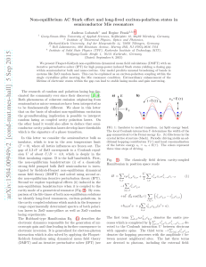 Non-equilibrium AC Stark effect and long-lived exciton