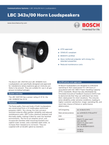 LBC 343x/00 Horn Loudspeakers