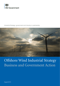 Offshore wind industrial strategy: business and government