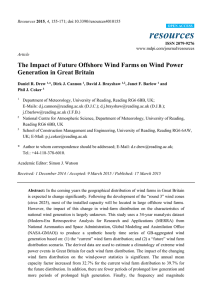 The impact of future offshore wind farms on wind power generation