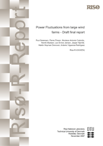 Power Fluctuations from large wind farms - Draft final