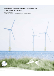 Conditions for deployment of wind power in the BaltiC sea region