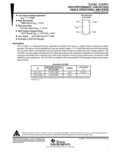 tlv2361, tlv2361y high-performance, low