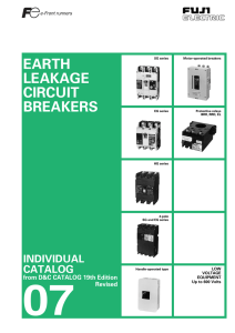 earth leakage circuit breakers