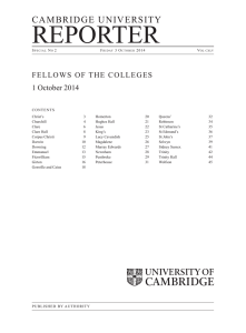 Fellows of the Colleges, October 2014