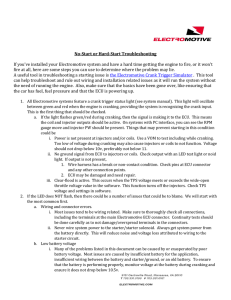 Troubleshooting hard or no-start conditions