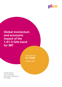 Global momentum and economic impact of the 1.4 1.5 GHz