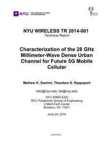 Characterization of the 28 GHz Millimeter-Wave