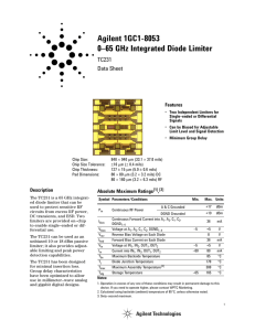 Agilent 1GC1-8053 0–65 GHz Integrated Diode Limiter