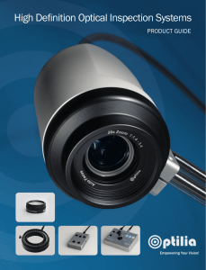 HD Optical Inspection Systems Product Guide Released