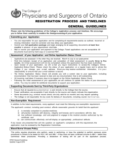 General Guidelines for Registration