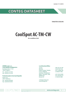 CONTEG DATASHEET CoolSpot AC-TM-CW