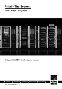 Whitepaper Rittal TS IT network and server enclosure