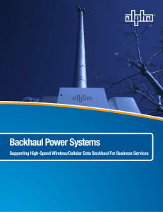 Backhaul Power Systems