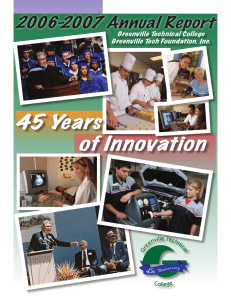 2006-2007 Annual Report - Greenville Tech Foundation