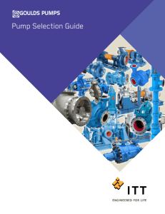 Pump Selection Guide - Fischer Process Industries