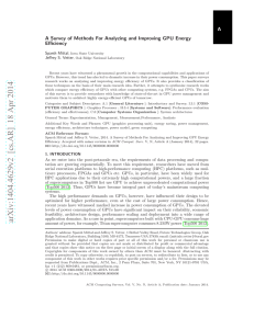 A Survey of Methods For Analyzing and Improving GPU Energy