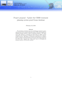 Update the CERR treatment planning system pencil beam database